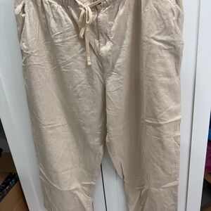 Big & Tall Oak Hill Linen-Blend Loose-Fit Beach Pants 2XL/30”